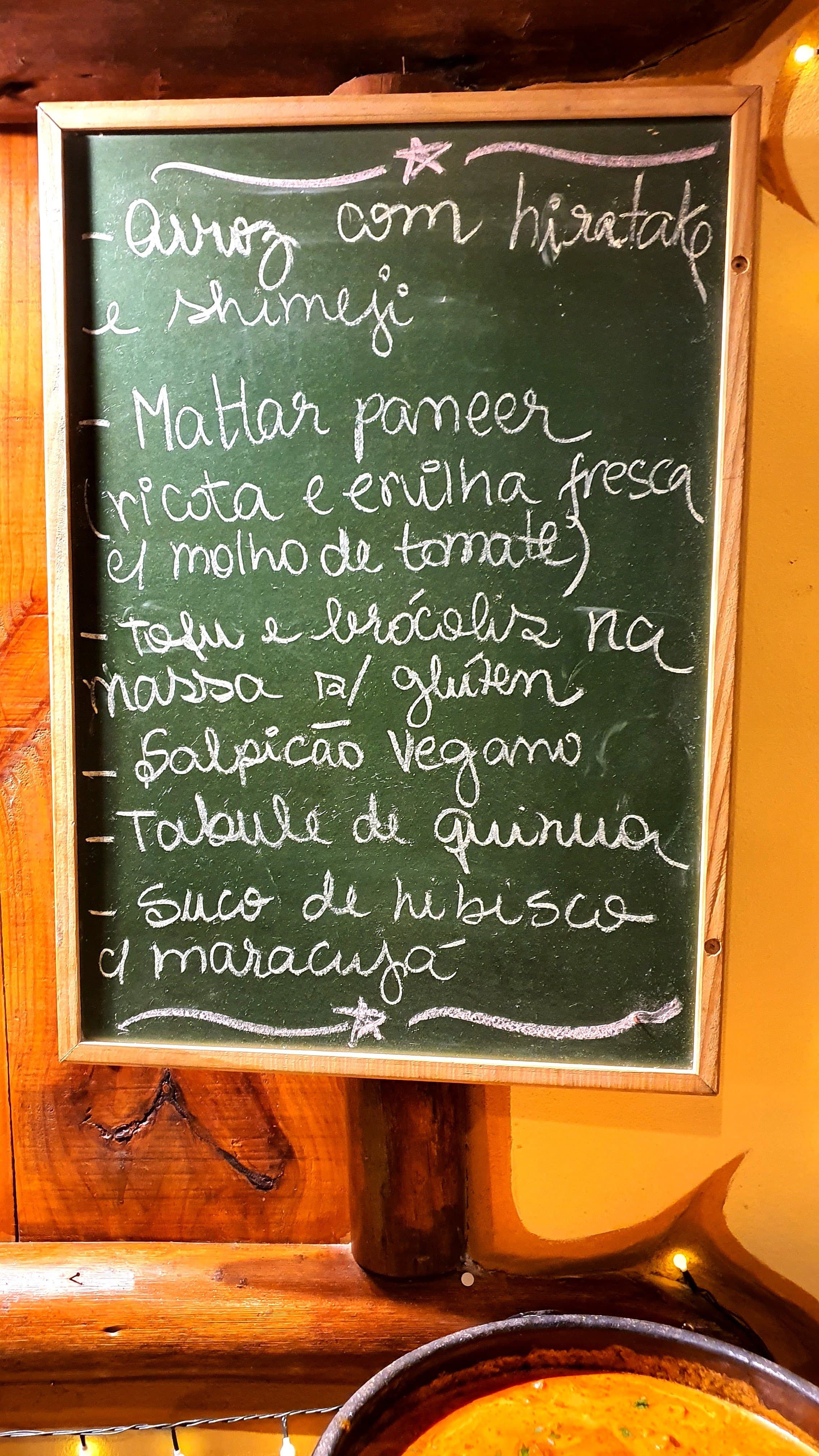 Cardápio do dia